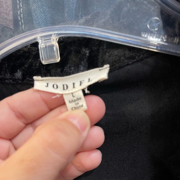 Black velvet dress size large boutique worn once - Picture 2 of 2